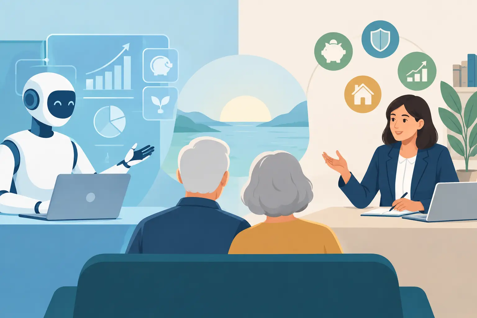 AI Planner Versus Financial Advisor for Retirement